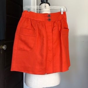 J. Crew Orange Skirt